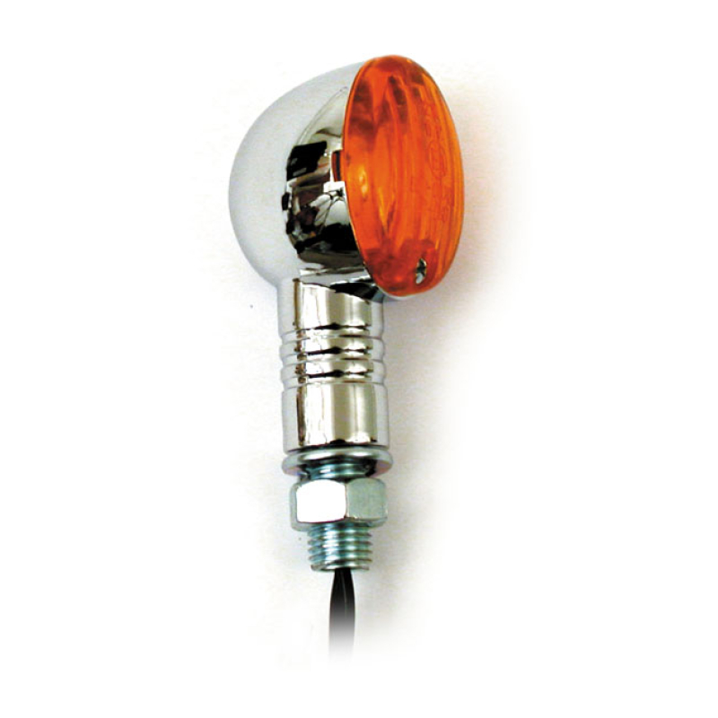 MICRO-FLASH, HALOGEN TURN SIGNAL. CHROME. AMBER LENS 940860