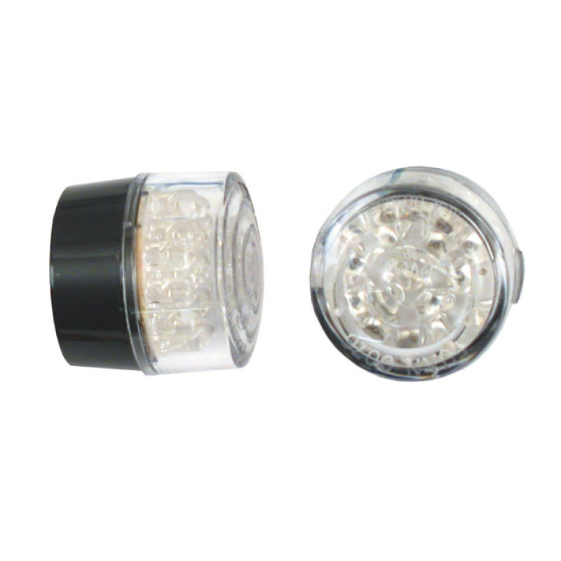 MINI BULLET TURNSIGNALS -NO HOUSING- LED LEDS WITH ECE APPR. CLEAR LEN 940935