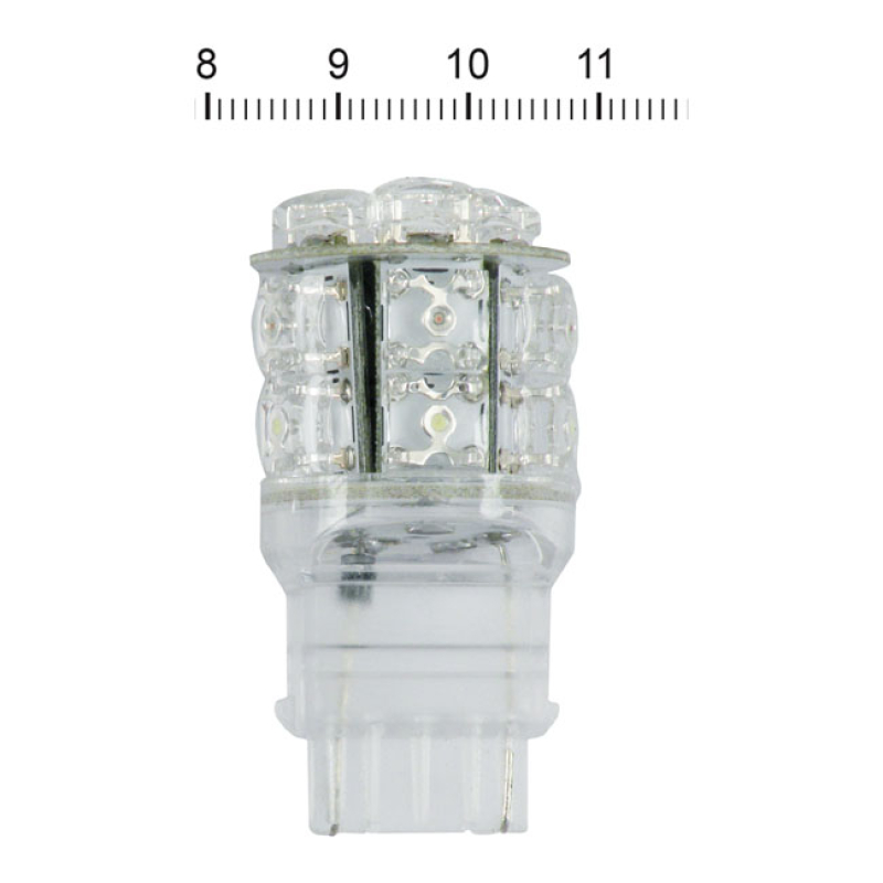 SUPERFLUX #194 LED MINIATURE BULB. WHITE LIGHT, GLASS BASE DUAL (3157 941130