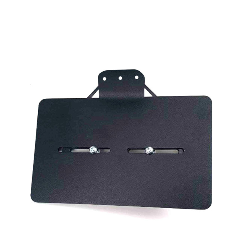 WESTLAND CUSTOMS, SIDE MOUNT LICENSE PLATE BRACKET FRANCE BLACK. FOR F 941555