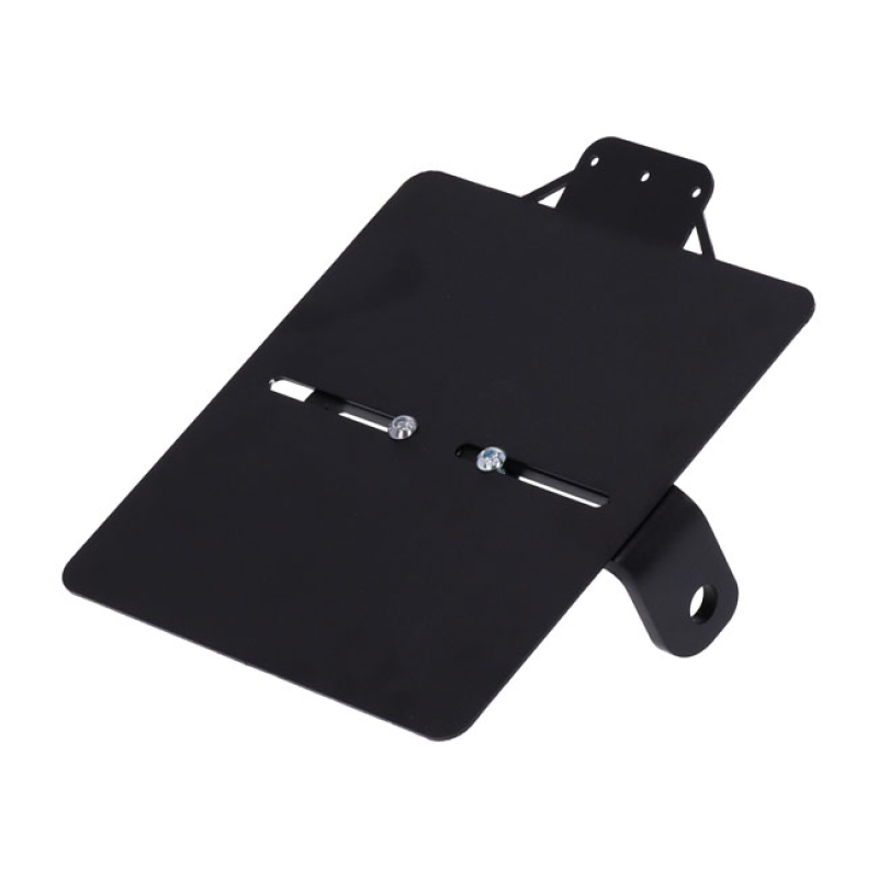 WESTLAND CUSTOMS, SIDE MOUNT LICENSE PLATE BRACKET GERMANY BLACK. FOR 941557