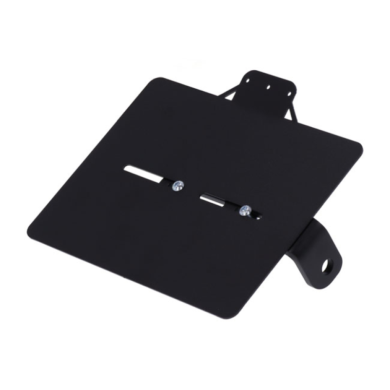 WESTLAND CUSTOMS, SIDE MOUNT LICENSE PLATE BRACKET UK BLACK. FOR UNITE 941559