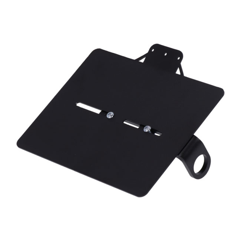 WESTLAND CUSTOMS, SIDE MOUNT LICENSE PLATE BRACKET UK BLACK. FOR UNITE 941565