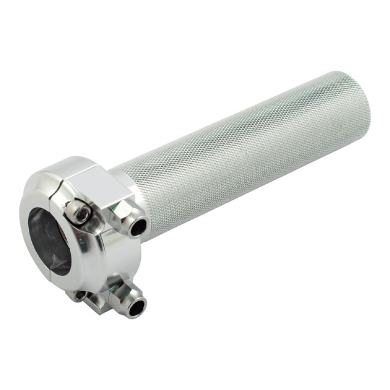 BILTWELL, WHISKEY THROTTLE ASSEMBLY. POLISHED FOR 1" HANDLEBARS. CNC M 942658