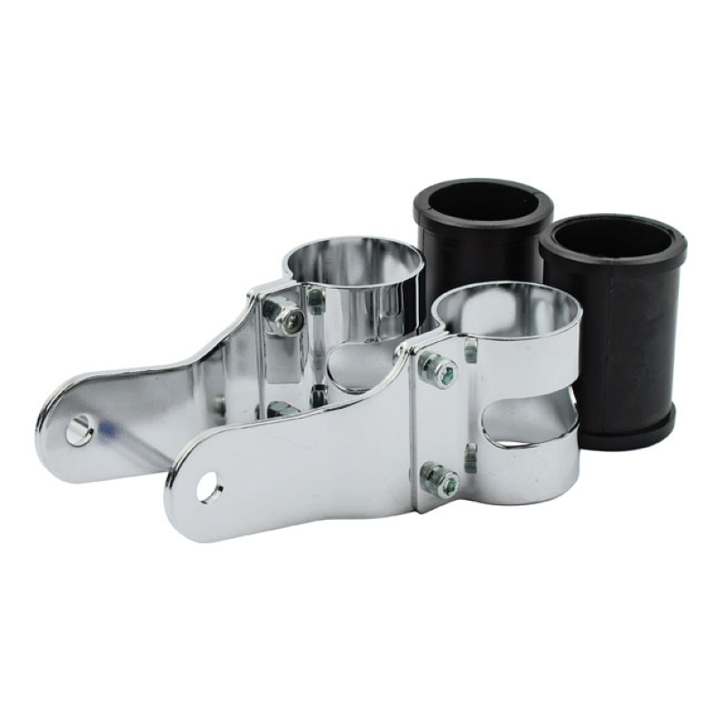 UNI-BASIC HEADLAMP BRACKET ASSEMBLY. CHROME. 38-42MM UNIVERSAL FORK TU 943217