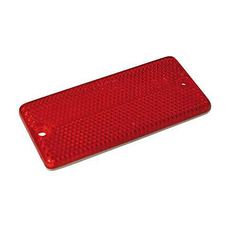 UNIVERSAL B-SEEN REFLECTOR. RECTANGULAR. 90X40MM. RED- SELF ADHESIVE 943488
