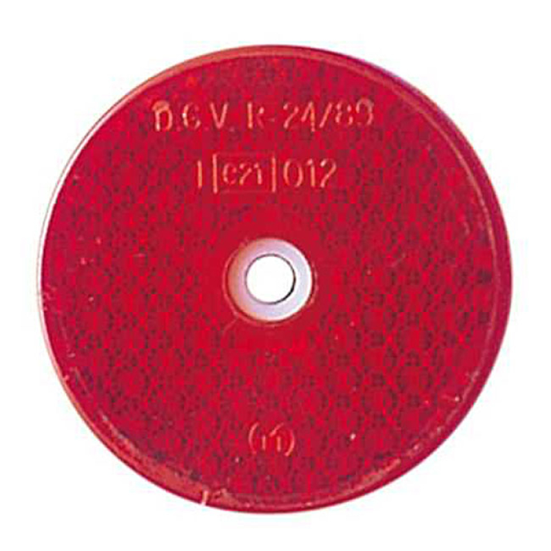 UNIVERSAL B-SEEN REFLECTOR. ROUND 60MM DIAMETER. RED 943489