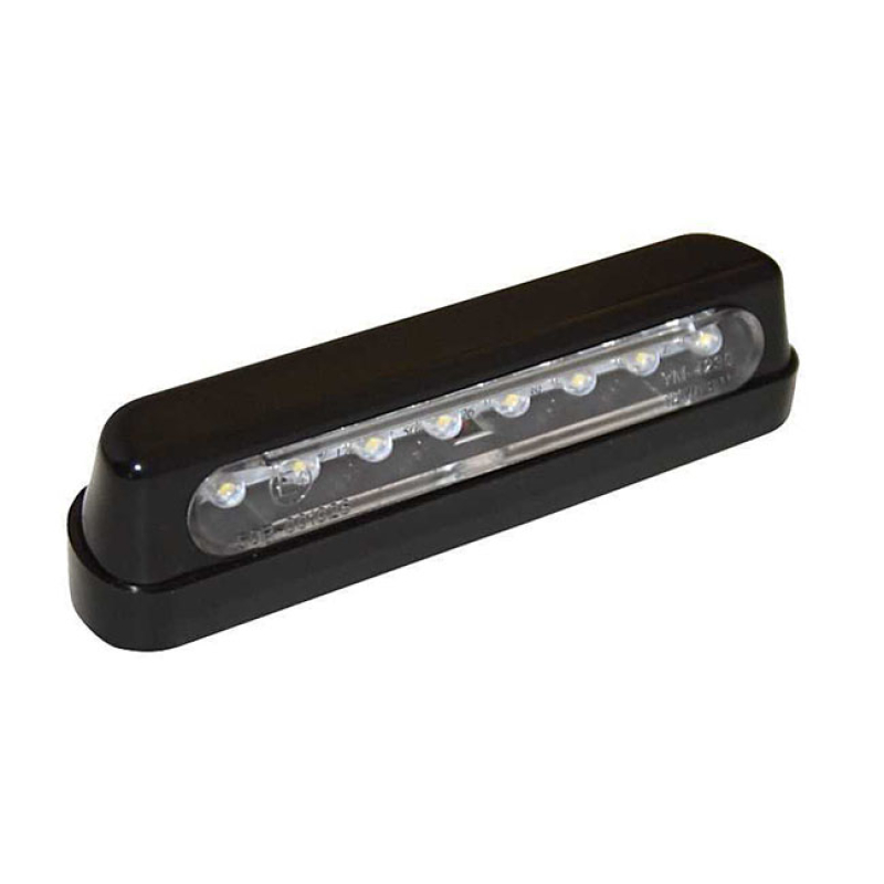 LED LICENSE PLATE LIGHT MAYWOOD, BLACK. ECE APPR. BLACK ABS PLASTIC. L 943527