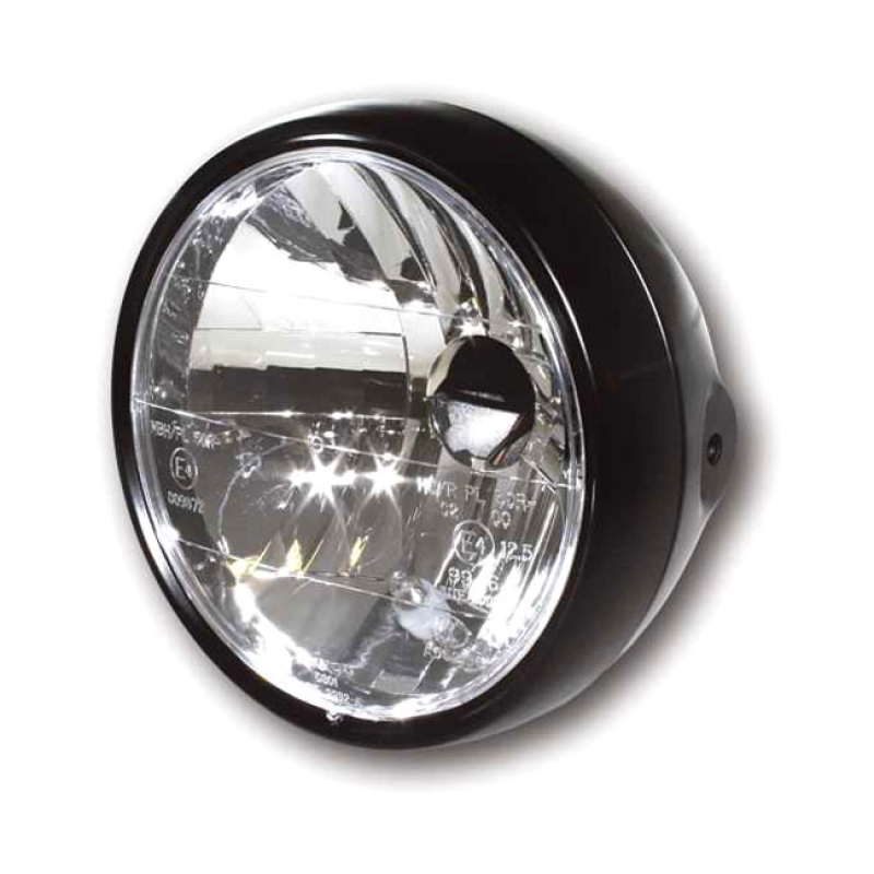 RANDALL, 6-1/2" H4 HEADLAMP. SIDE MOUNT. SATIN BLACK - SIDE MOUNT - 943613