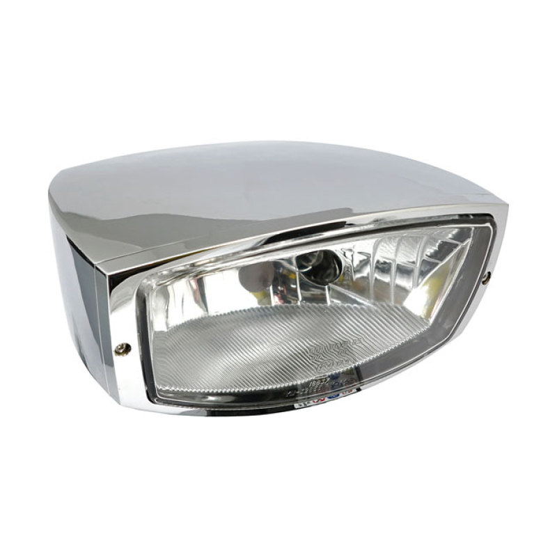 OREGON H4 HEADLAMP. BOTTOM MOUNT. CHROME 943624