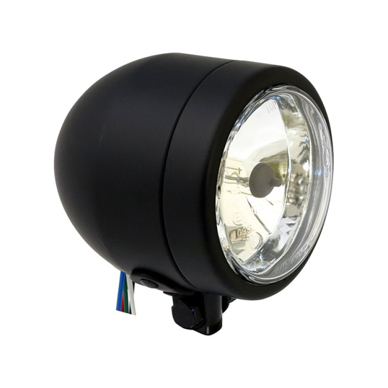 SINGLE 4" H4 POSITION LIGHT. BLACK - BLACK STEEL HOUSING   - BOTTOM MO 943802