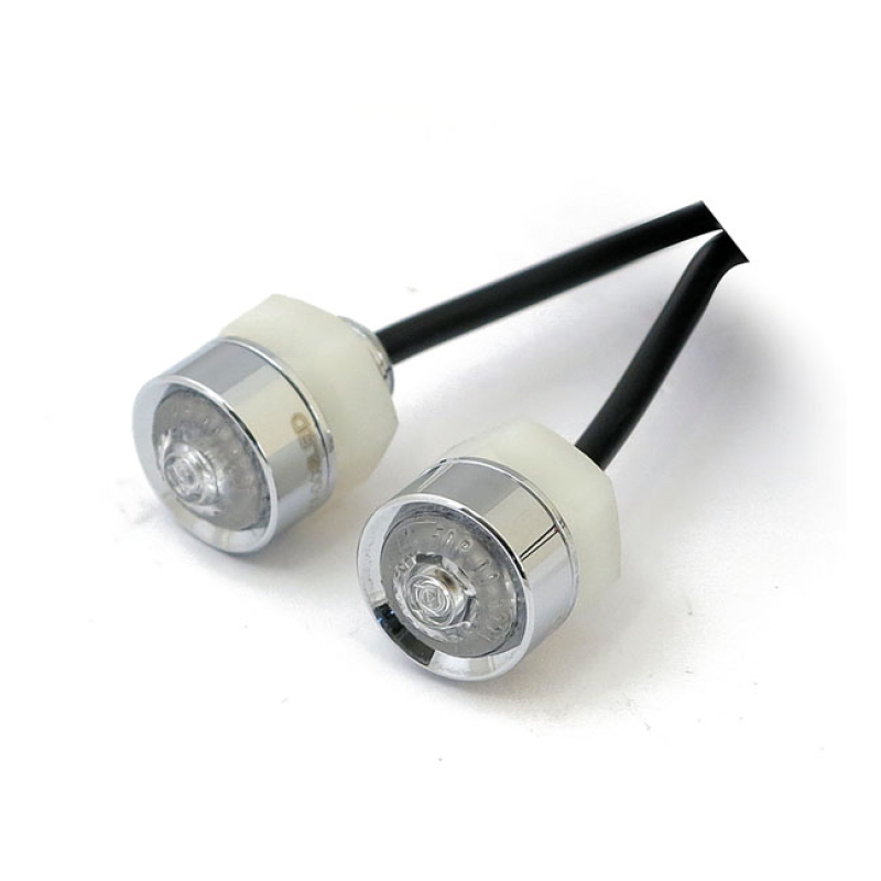 MONO, LED TURN SIGNALS. CLEAR LENS. CHROME 943827