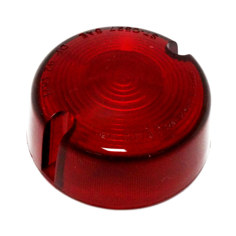 REPLACEMENT 3" BULLET TURN SIGNAL LENS. RED OEM REPLACEMENT REFERENCE 947065
