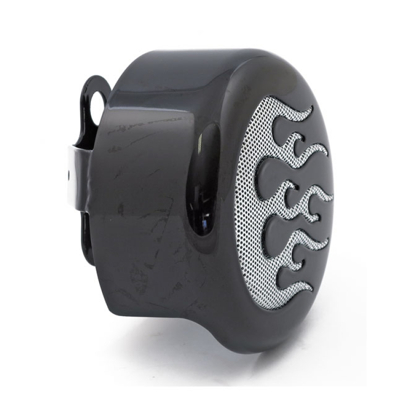 C-ROUND, HORN COVER. FLAME BLACK; WITH MESH INSERT 950114