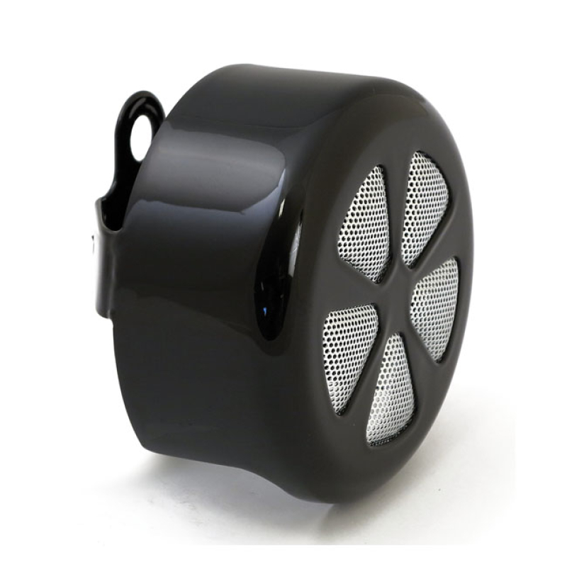 C-ROUND, HORN COVER. 5-SPOKE BLACK; WITH MESH INSERT 950119