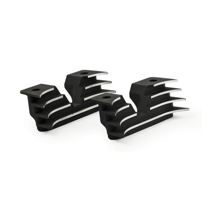 HEAD BOLT BRIDGE COVER SET. FINNED, BLACK ALUMINUM CONSTRUCTION. SLIP- 951465