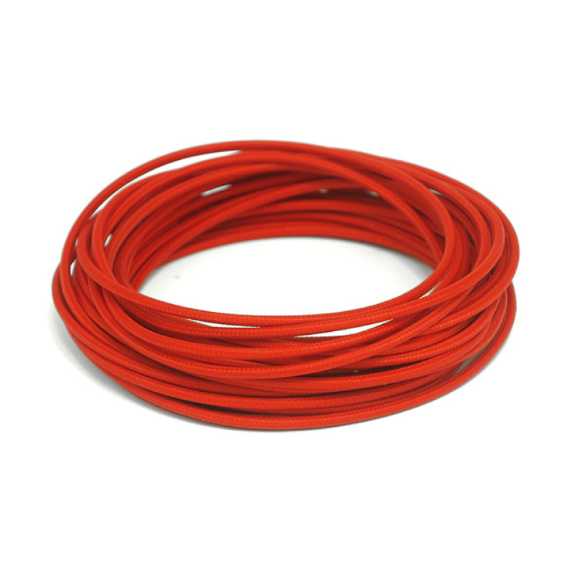 CLASSIC CLOTH COVERED WIRING, 25FT. ROLL. RED RED. ELECTRICAL WIRING W 951823