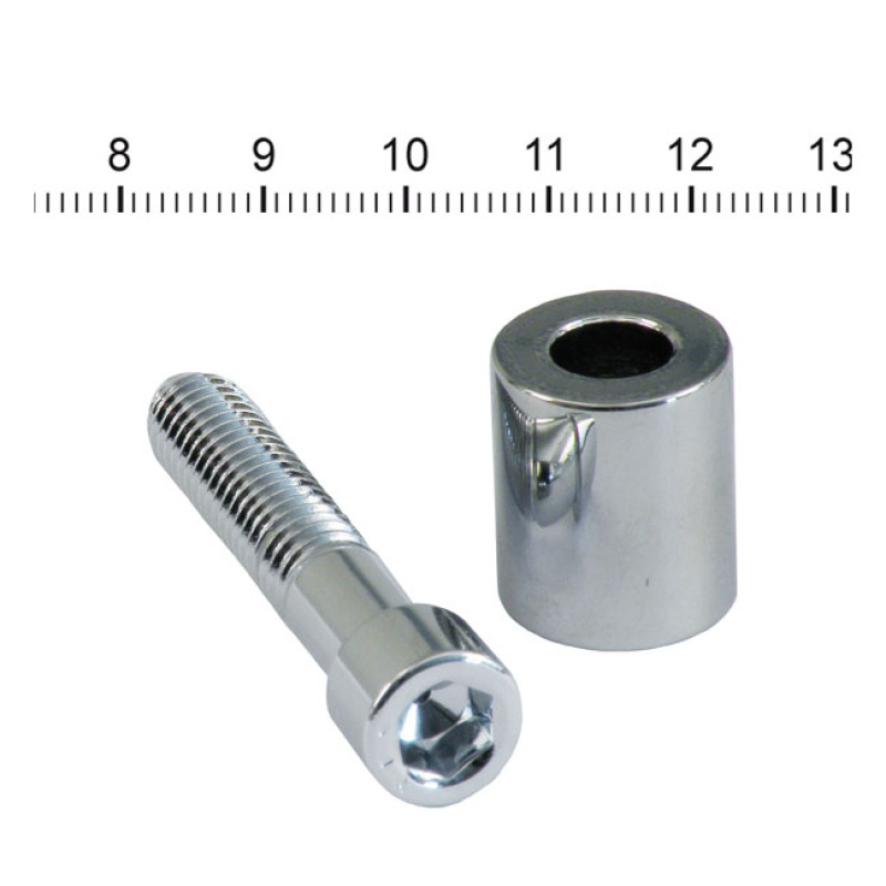 PERFORMANCE MACHINE, CONTOUR TOE PEDAL SPACER. CHROME 952142