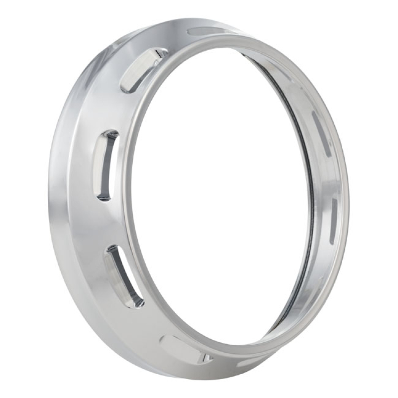 PM, 7" HEADLAMP BEZEL. APEX. CHROME 953045