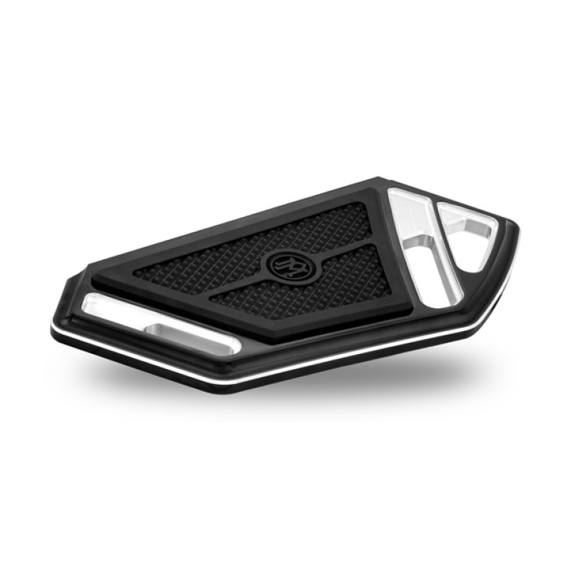 PM, SUPERLIGHT PASSENGER FLOORBOARDS, CONTRAST CUT BLACK ANODIZED ALUM 953680