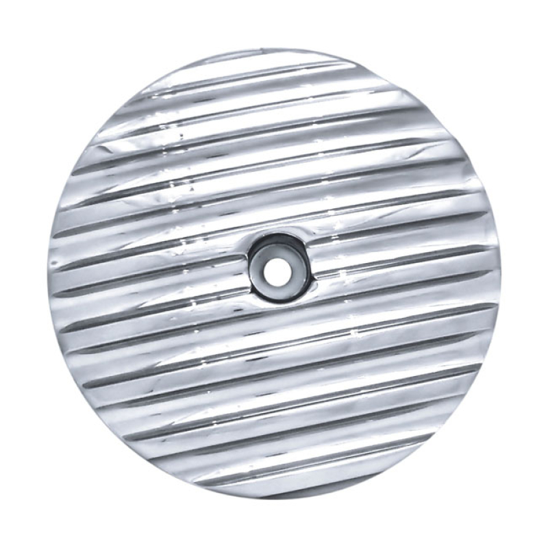 COVINGTONS, FINNED AIR CLEANER COVER INSERT. PLAIN CHROME. CNC MACHINE 953713