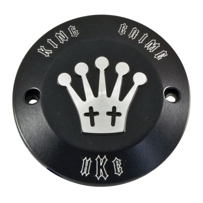 HKC POINT COVER 2-HOLE. KING CRIME, BLACK BLACK ANODIZED ALUMINUM WITH 954247