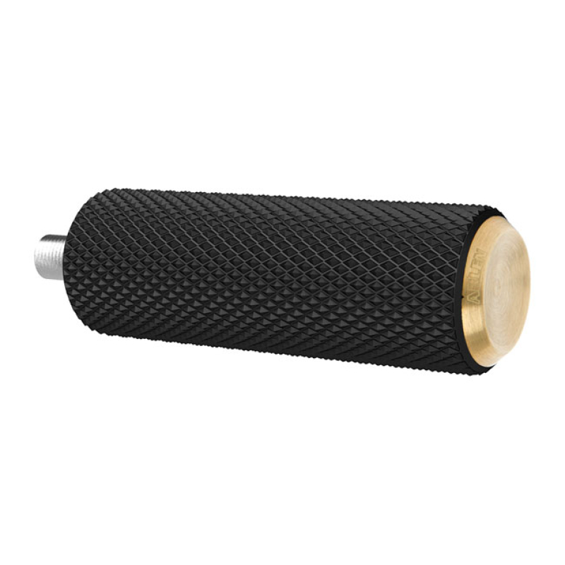 ARLEN NESS, FUSION BRAKE/SHIFT PEG, KNURLED. BRASS BRASS END CAPS. 5 956327