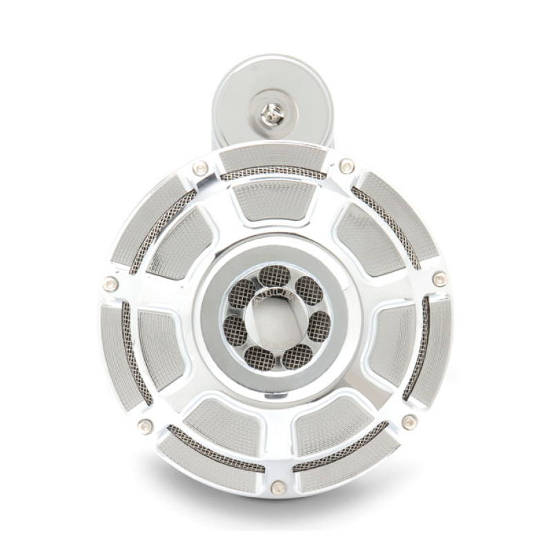 ARLEN NESS, BILLET HORN KIT, BEVELED. CHROME CHROME PLATED FINISH. CNC 956360