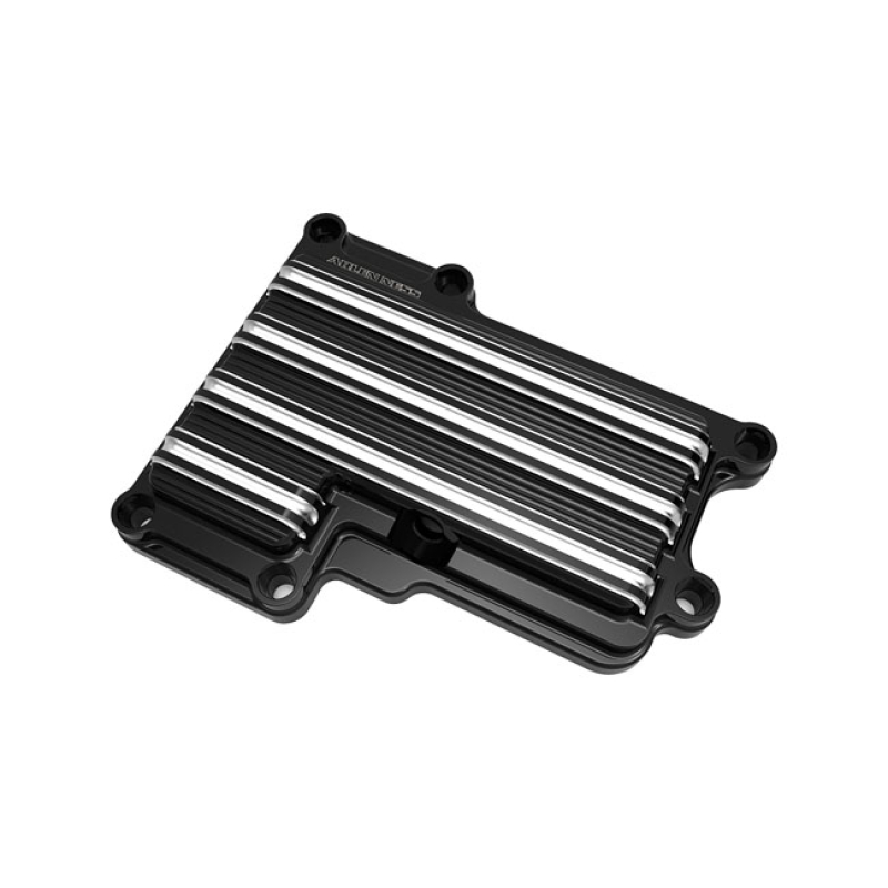ARLEN NESS, 10-GAUGE TRANSM. TOP COVER BLACK ANODIZED; CNC MACHINED FO 956441