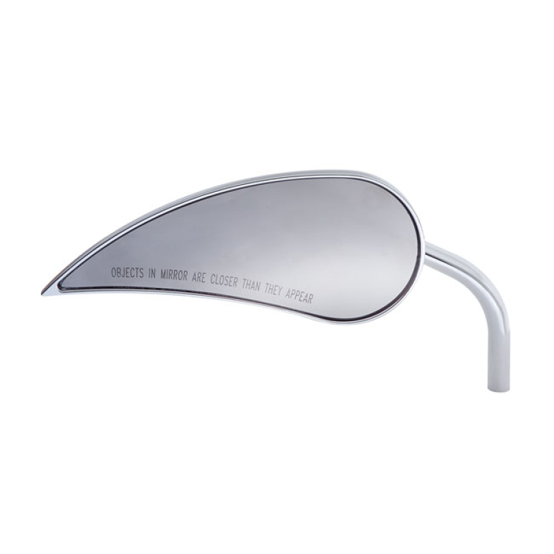 RAD III CHROME MIRROR, RIGHT WITH STEEL STEM 959503