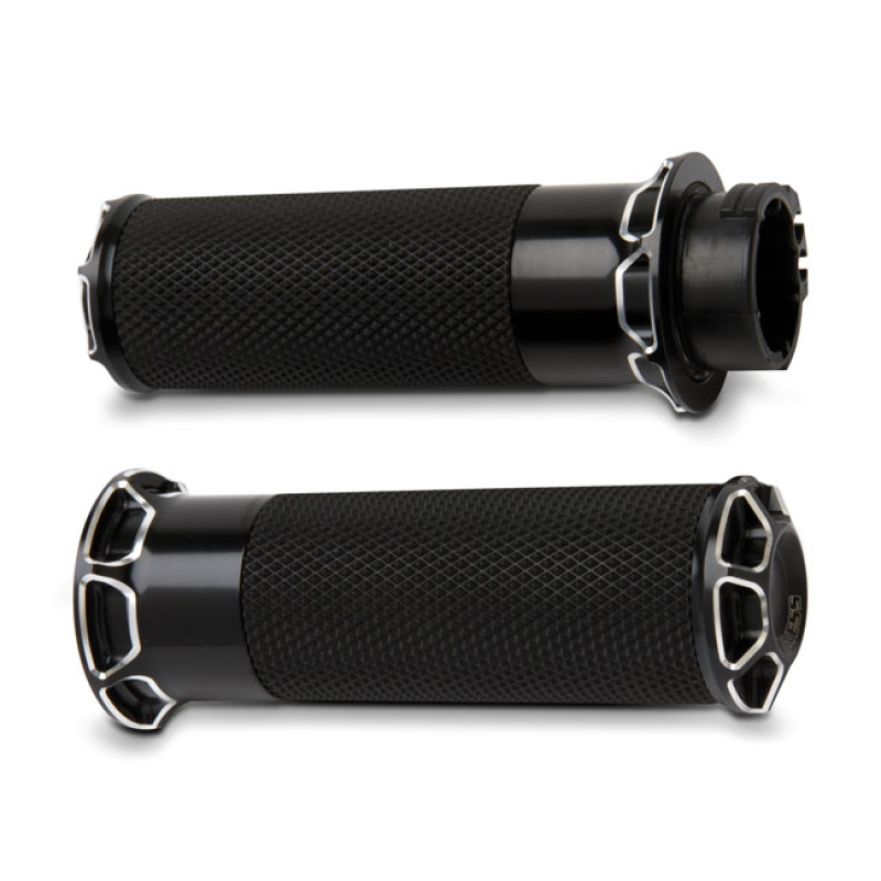 ARLEN NESS, FUSION BILLET BEVELED GRIPS BLACK A FUSION OF GREAT MATERI 960343