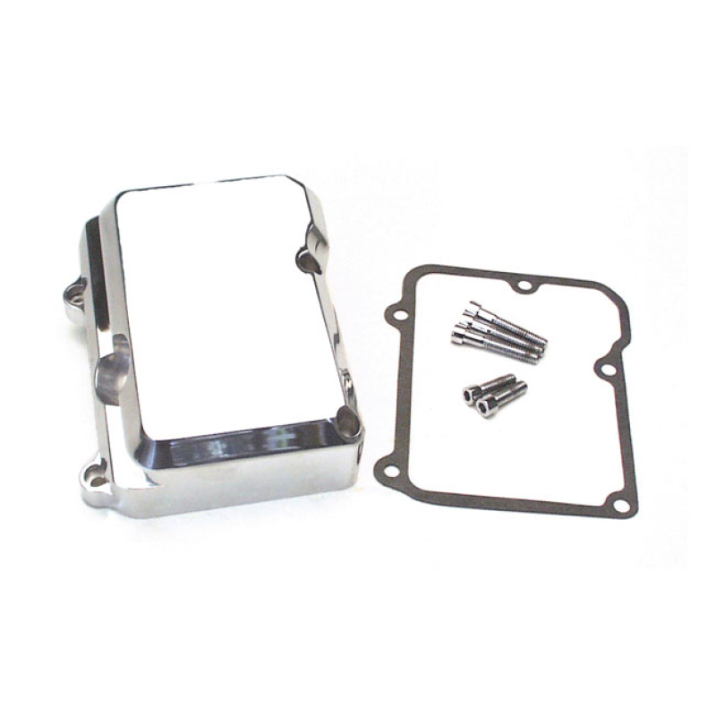 JIMS, BILLET TRANSMISSION TOP COVER. CHROME REPL. 34468-98 (CHROME) AN 961343