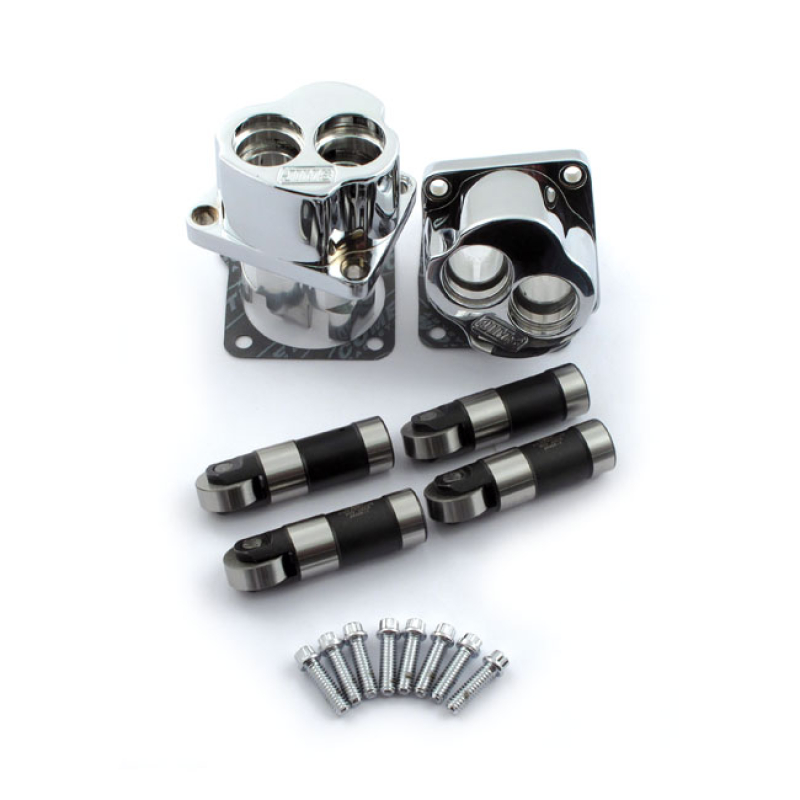 JIMS, BILLET TAPPET BLOCK KIT (CHROME) 961383
