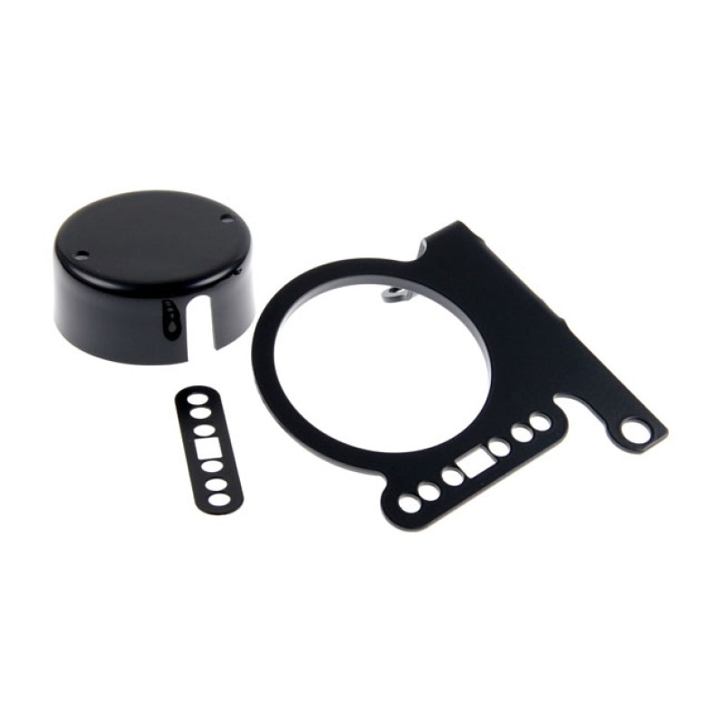 CULT-WERK, XL SPORTSTER SIDE MOUNT SPEEDO BRACKET WITH SPEEDOMETER COV 963073