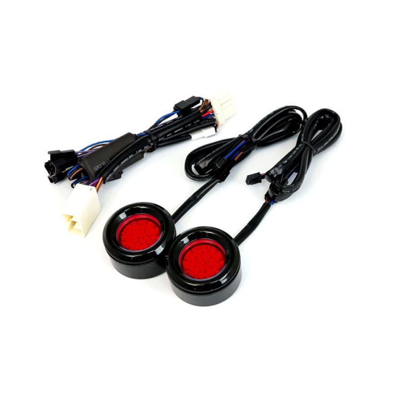 CYCLE VISIONS 2 1/8" ROUND BAG LITES BLACK 968053