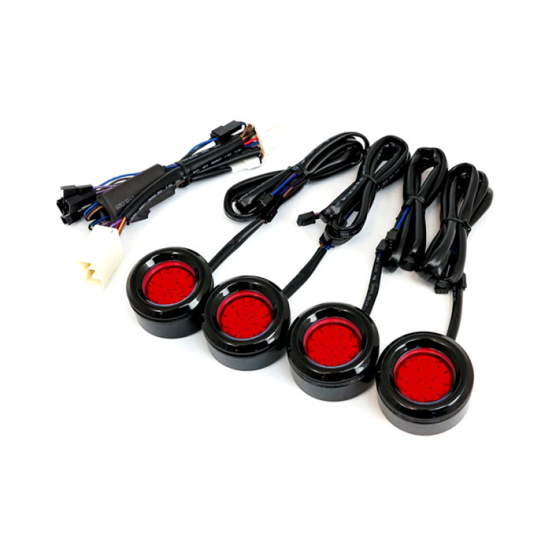 CYCLE VISIONS 2 1/8" ROUND BAG LITES BLACK 968055