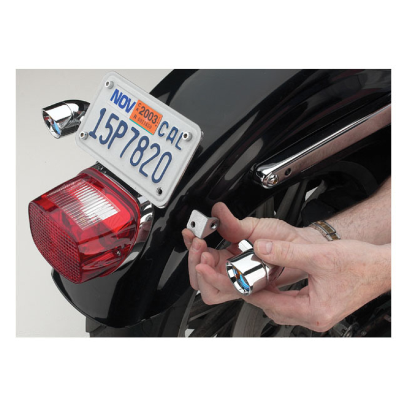 CYCLE VISIONS LITTLE LIGHT BRACKETS COMPACT CHROME PLATED STEEL BRACKE 968072