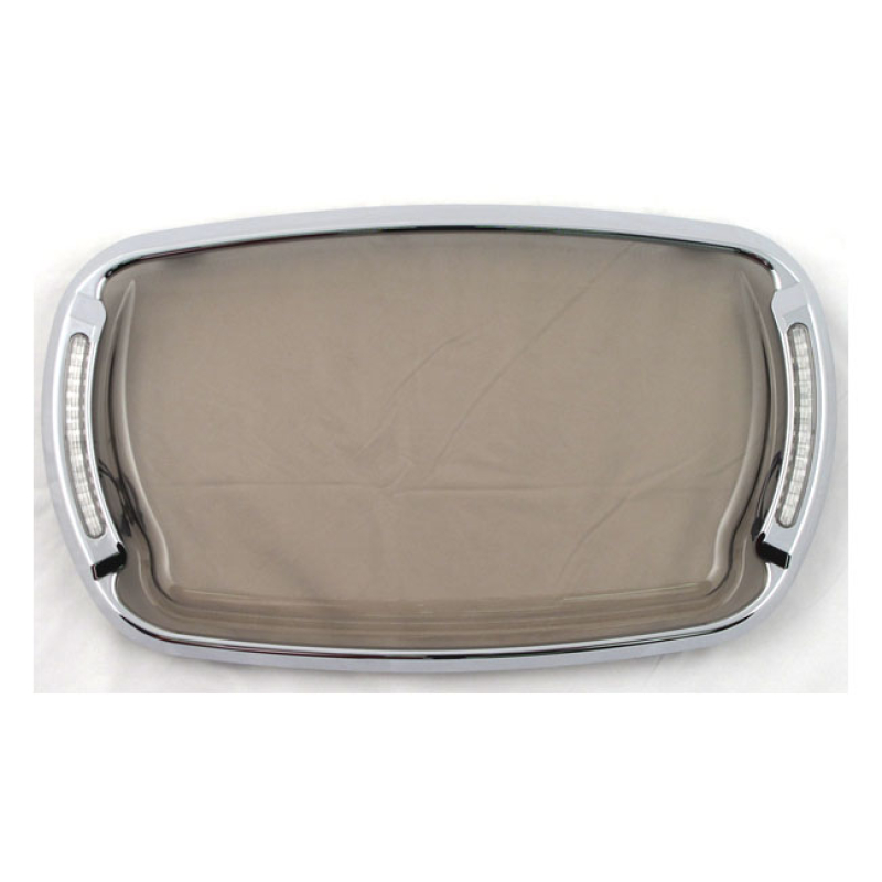 CYCLE VISIONS. ILLUMABEZEL SMOKE CHROME CHROME TRIM WITH SMOKE LENS. D 968168