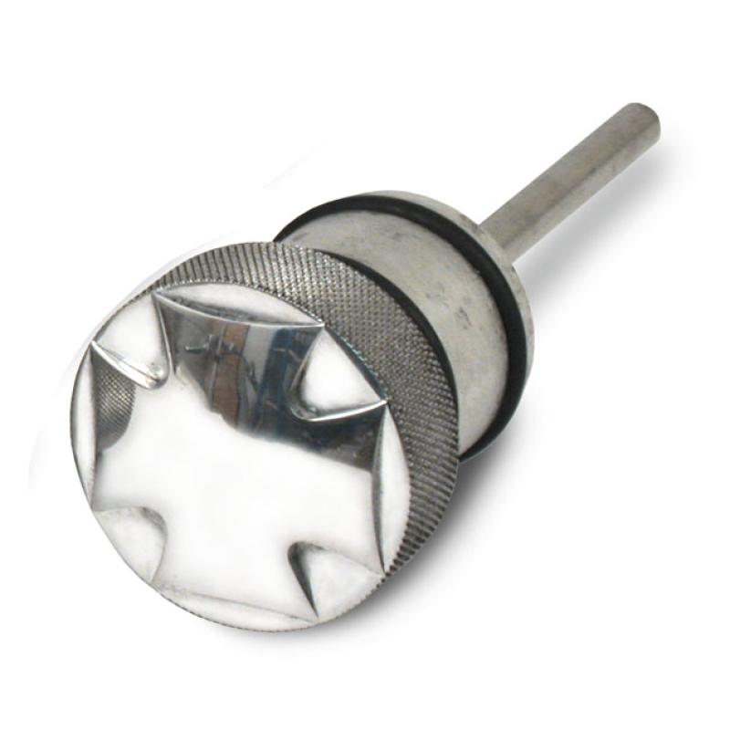 CVP, OIL TANK FILL PLUG WITH DIPSTICK. 6.5CM. MALTESE CROSS 970431