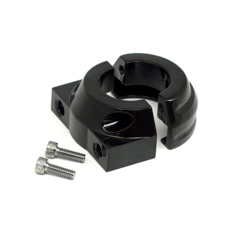 CUSTOM THROTTLE CLAMP GLOSS BLACK. WILL NOT TAKE A THROTTLE TENSION SC 971656