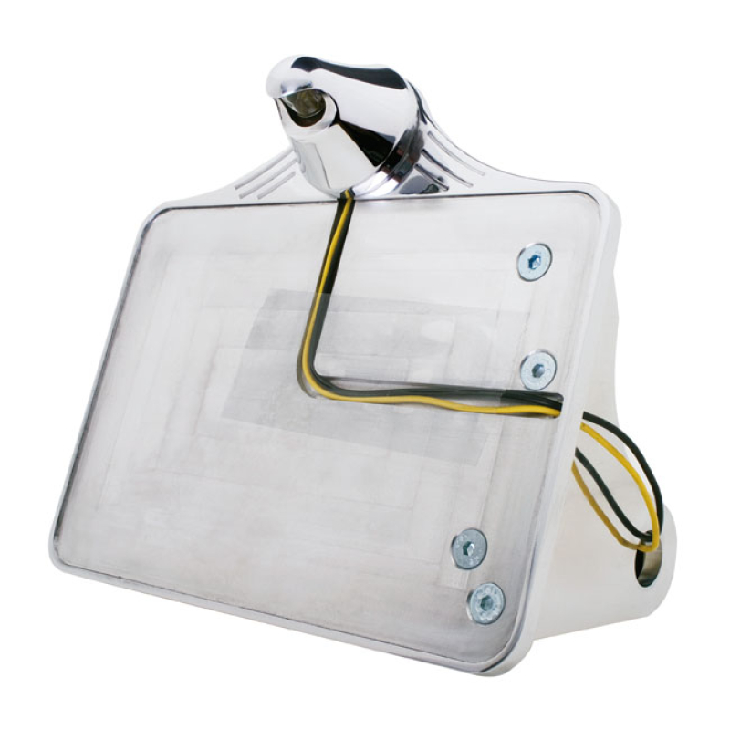 CPV LICENSE PLATE BRACKET KIT NIPPLE LIGHT; POLISHED ALUMINUM; AXLE MO 972846