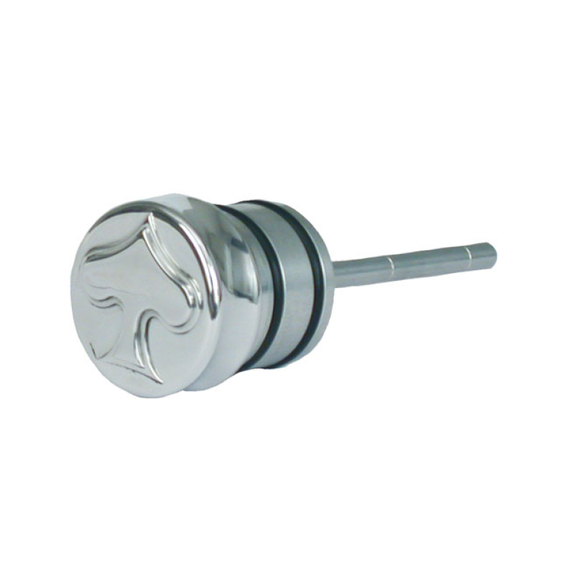 CVP, OIL TANK FILL PLUG, WITH DIPSTICK. SPADE. POLISHED 972913