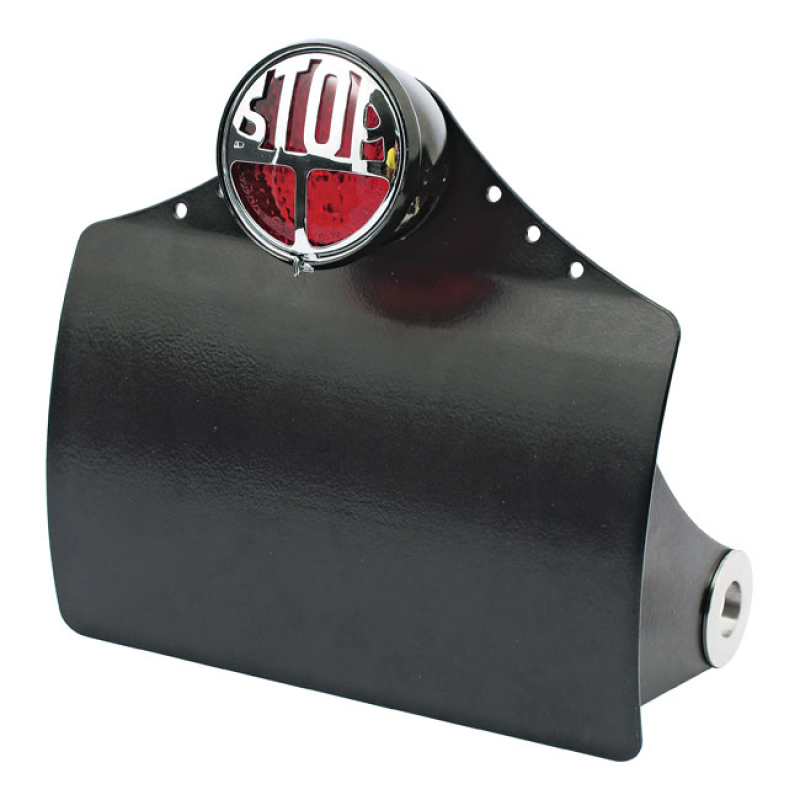 CPV CURVED LICENSE PLATE BRACKET BLACK; PINSTRIPING ON BACKSIDE; WITH 973047