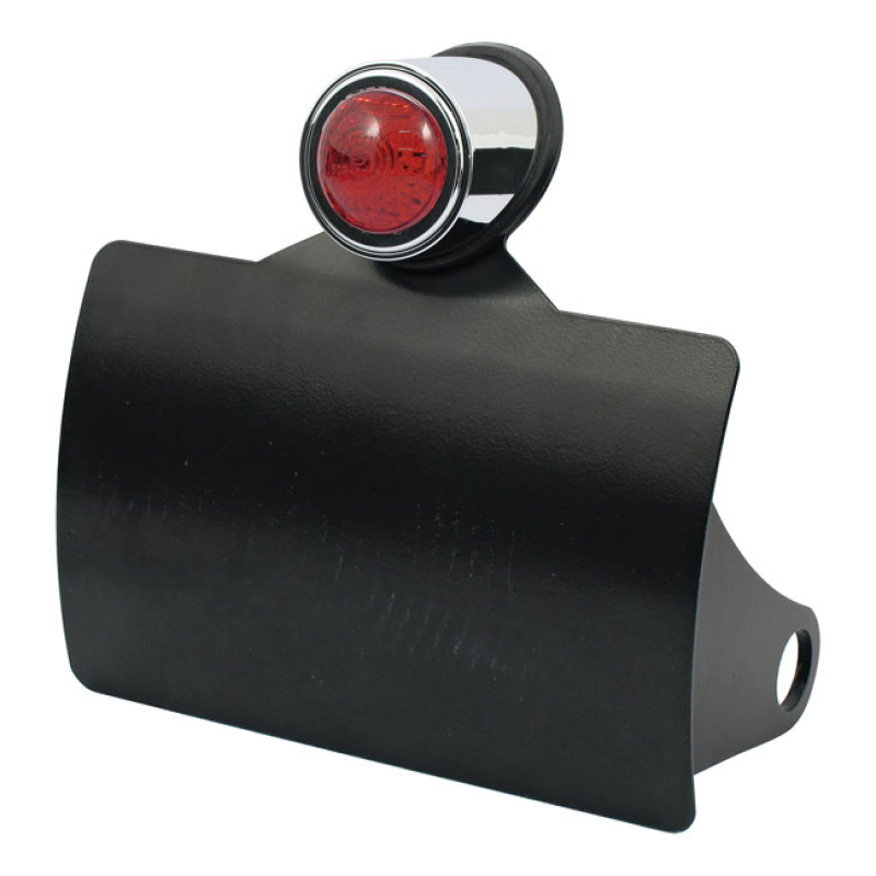 CPV CURVED LICENSE PLATE BRACKET BLACK; NO LICENSE PLATE ILLUMINATION; 973055