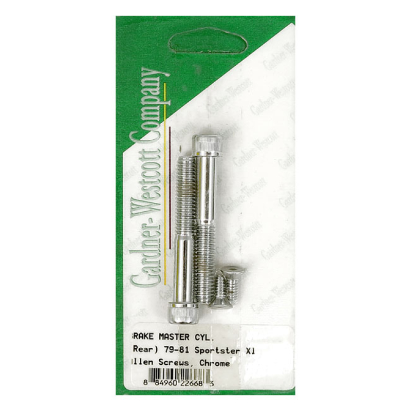 BRAKE MASTER CYL MOUNT & REAR COVER CHROME, COARSE THREAD 977332