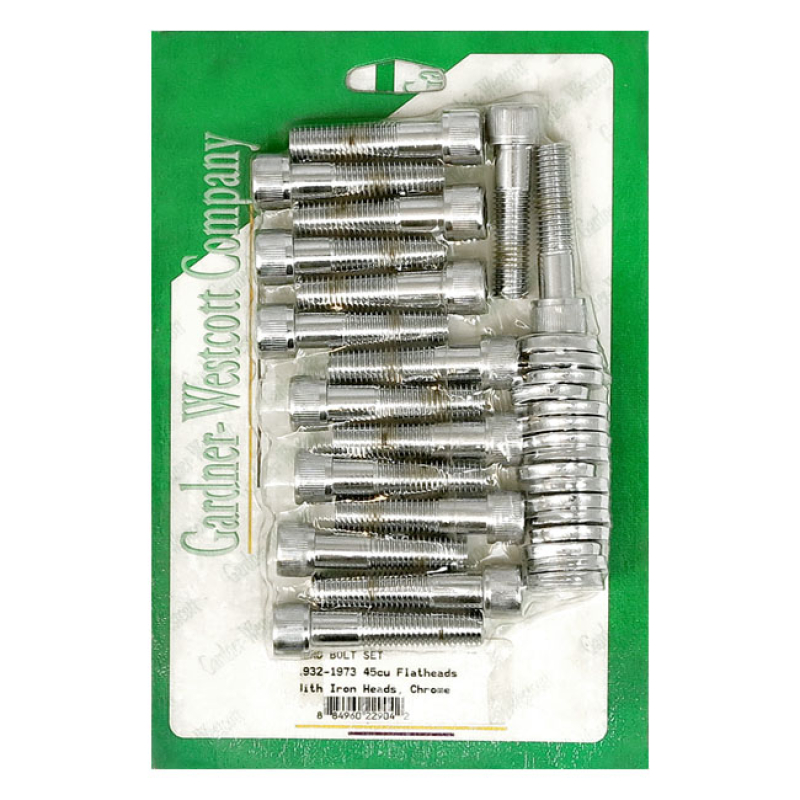 HEAD BOLT SET FOR 45CU CHROME, ALLENHEAD SCREW WITH WASHERS 977699