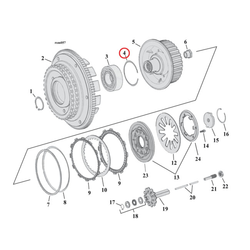 RETAINING RING, CLUTCH BEARING INTERNAL 979012