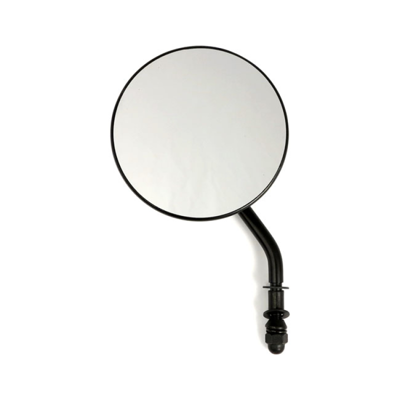 4" ROUND CUSTOM MIRROR, LEFT. BLACK 980485