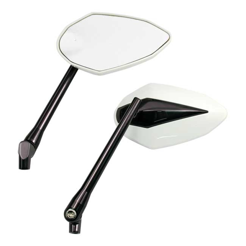 'DOUBLE DEUCE' MIRROR SET. WHITE HEAD & GRAY ANODIZED STEM GRAY ANODIZ 980759