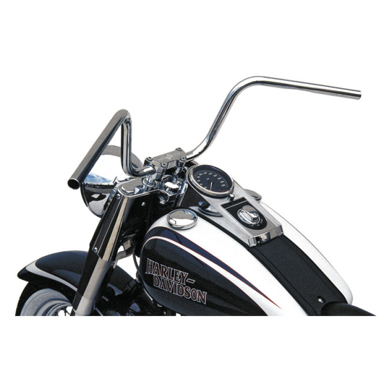 TRW 1" APEHANGER HANDLEBAR CHROME 10" RISE ABE CHROME. ABE APPROVED. 981224